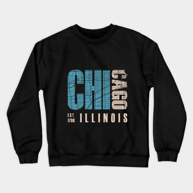 Chicago Crewneck Sweatshirt by myTshirT